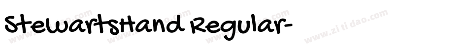StewartsHand Regular字体转换